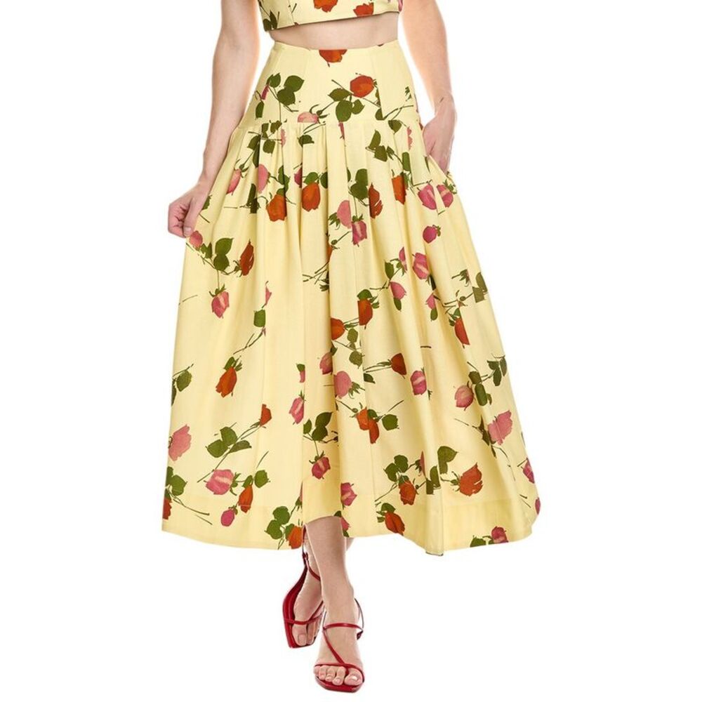 Nicholas Womens Jordan Linen-Blend Skirt